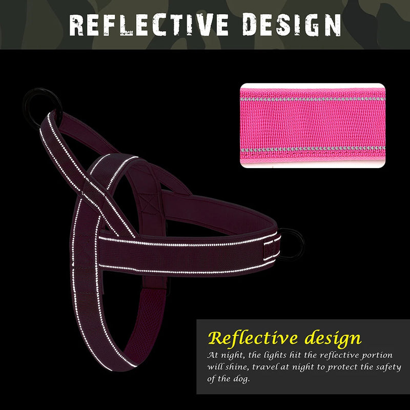 No Pull Dog Harness — Soft, Secure & Reflective Comfort for Every Walk