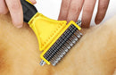 Dual-Sided Dematting Rake – Stainless Steel Grooming Comb for Dogs & Cats