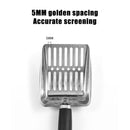 Stainless Steel Cat Litter Scoop – Heavy-Duty Long Handle Metal Poop Shovel (Low Dust, Easy Clean)