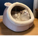 Foldable Cat Tent Bed – Soft Indoor Cave Bed for Cats & Small Dogs (Washable, Self-Warming)