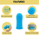 Soft Silicone Finger Toothbrush – 360° Dental Care for Dogs & Cats (with Storage Case)