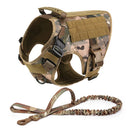 Tactical Harness Set includes a padded vest, leash and Molle pouches — perfect for training, walking and working dogs.