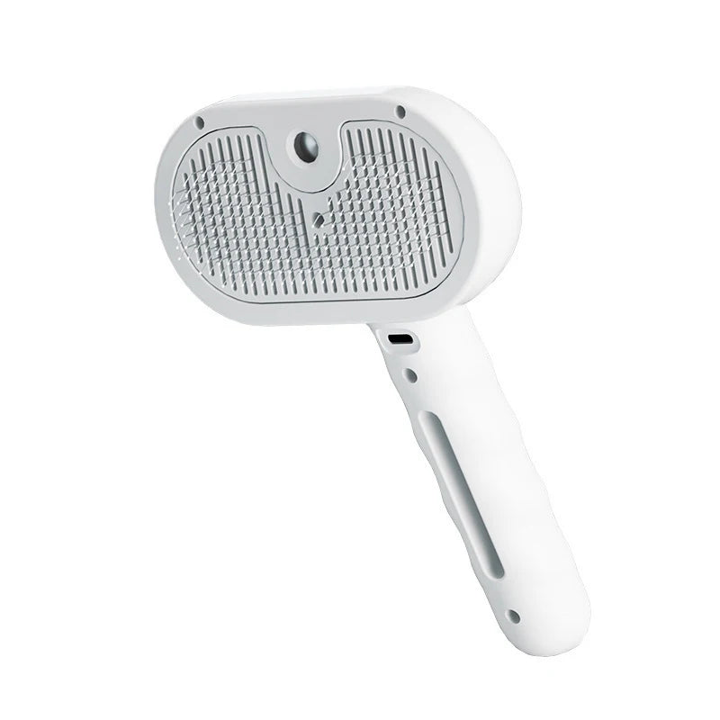 Steam Massage Grooming Brush – Soft-Teeth Hair Removal Comb with Soothing Mist for Cats & Dogs