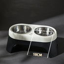 Elevated Double Feeder – Anti-Spill Stainless Steel Bowls with Raised Stand for Cats & Dogs