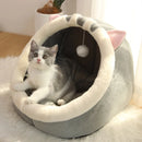 Foldable Cat Tent Bed – Soft Indoor Cave Bed for Cats & Small Dogs (Washable, Self-Warming)