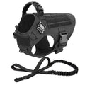 Tactical Harness Set includes a padded vest, leash and Molle pouches — perfect for training, walking and working dogs.