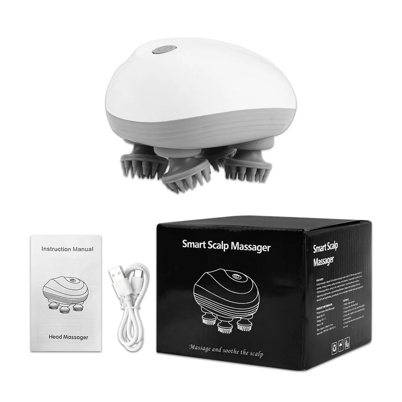 💆‍♀️ Electric Head Scalp Massager – Deep Relaxation & Hair Growth Booster
