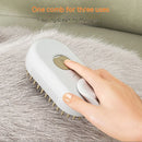 4-in-1 Electric Spray Grooming Brush – Anti-Static, Hair Removal & Massage Comb for Cats & Dogs