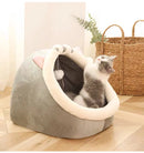 Foldable Cat Tent Bed – Soft Indoor Cave Bed for Cats & Small Dogs (Washable, Self-Warming)