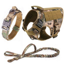 Tactical Harness Set includes a padded vest, leash and Molle pouches — perfect for training, walking and working dogs.