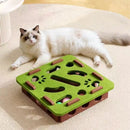Pet Cat Puzzle Maze — Interactive Felt Toy Box with Bell Balls