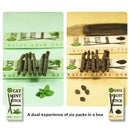 Natural Silvervine Cat Sticks – 6pcs Matatabi Chew Toys for Dental Health & Play