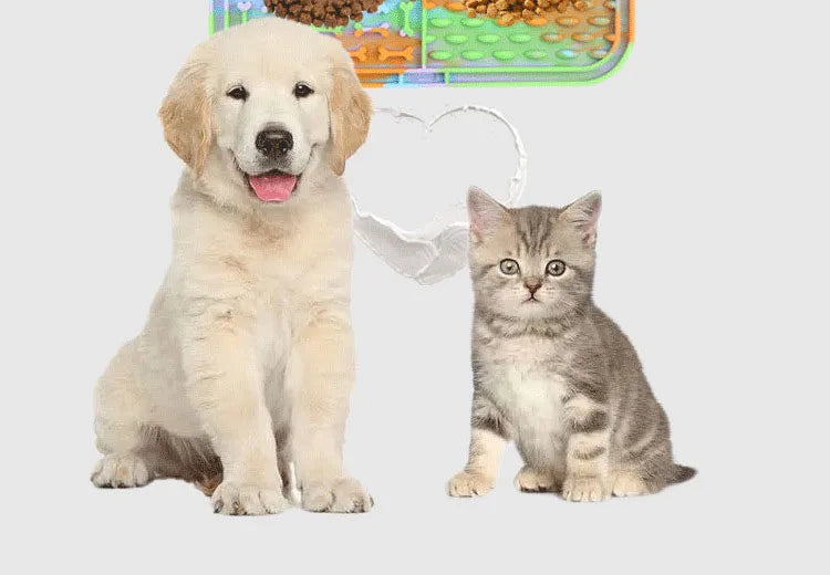 Lick Mat – Silicone Slow Feeder & Bath Distraction Pad for Dogs (Non-Slip Suction Design)