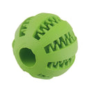 Treat Dispensing Chew Ball – Non-Toxic Rubber Toy for Dogs & Puppies (Tooth-Cleaning Design)