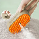 Pet Hair Remover & Steamy Brush – 4-in-1 Dog & Cat Grooming Kit