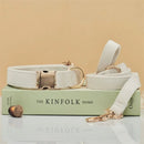 Luxury Velvet Dog Collar with Personalised Tag & Matching Leash