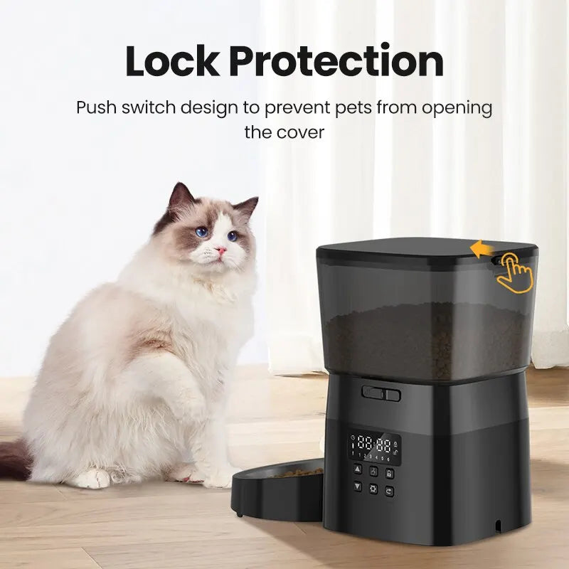 ROJECO Automatic Pet Feeder – Smart Portion Control Dispenser for Cats & Dogs