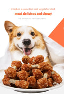 Chicken Dumbbells combine real chicken with calcium-rich chew sticks — supporting strong