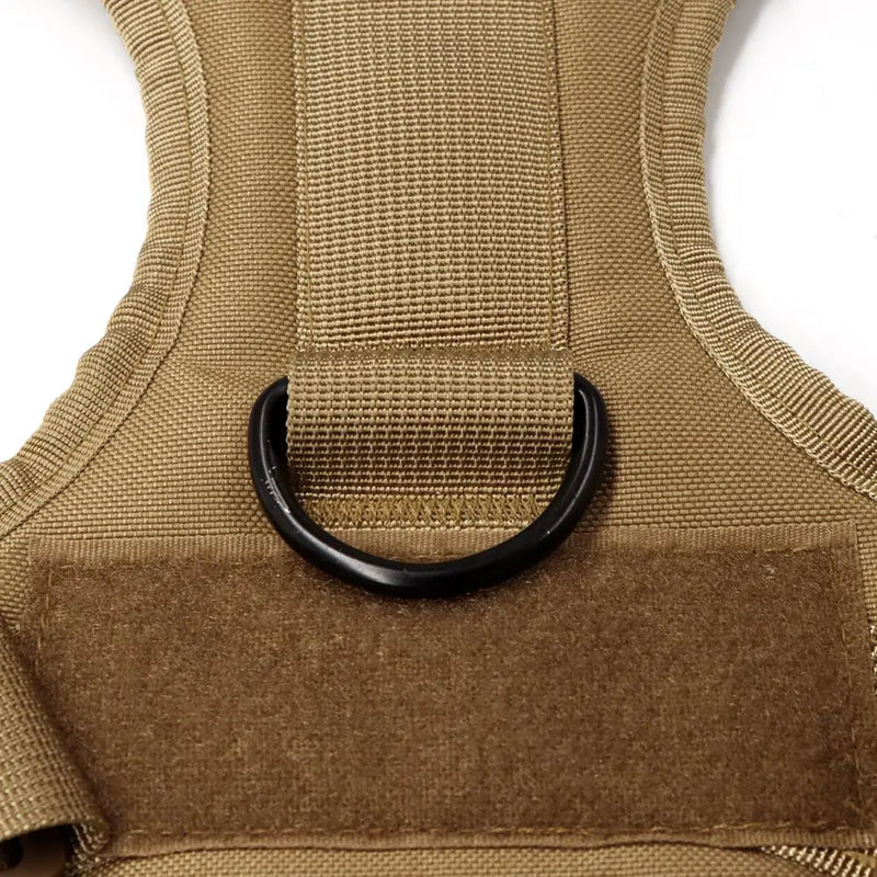 Tactical Harness Set includes a padded vest, leash and Molle pouches — perfect for training, walking and working dogs.