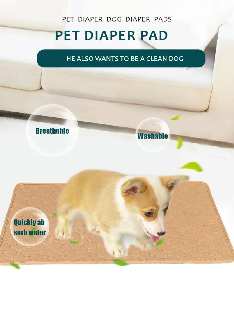 Reusable Dog Pee Pad – Washable, Waterproof & Absorbent Training Mat