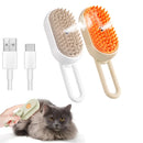 Pet Hair Remover & Steamy Brush – 4-in-1 Dog & Cat Grooming Kit