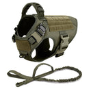 Tactical Harness Set includes a padded vest, leash and Molle pouches — perfect for training, walking and working dogs.
