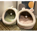 Foldable Cat Tent Bed – Soft Indoor Cave Bed for Cats & Small Dogs (Washable, Self-Warming)