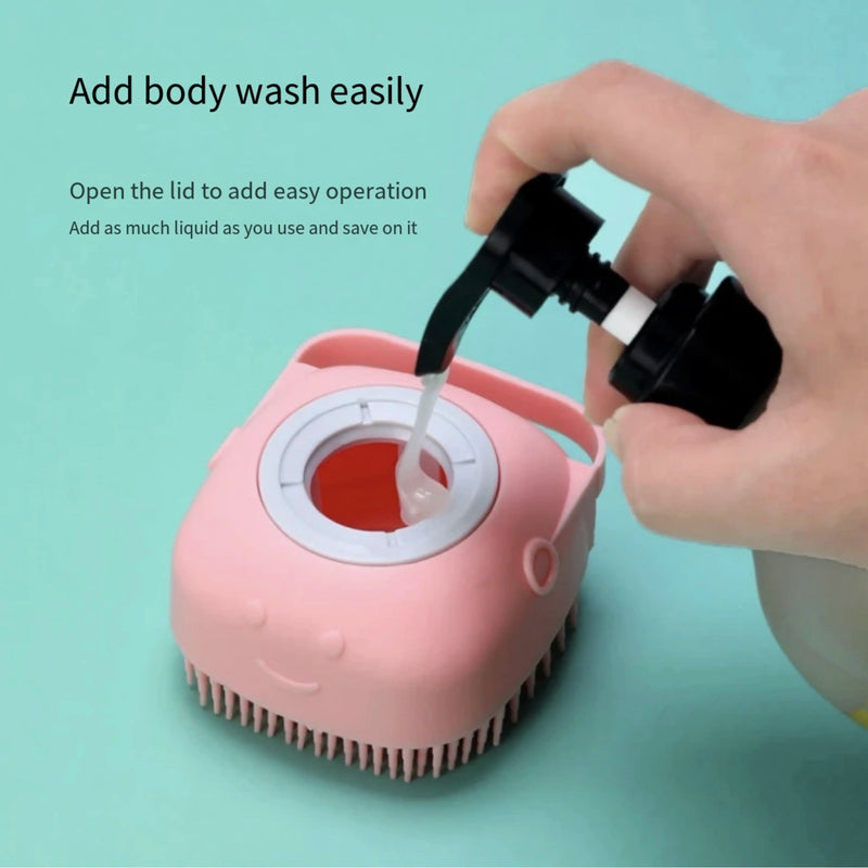 Pet Bath & Grooming Glove – Soft Silicone Brush for Dogs & Cats