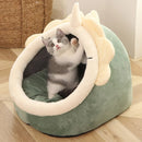 Foldable Cat Tent Bed – Soft Indoor Cave Bed for Cats & Small Dogs (Washable, Self-Warming)