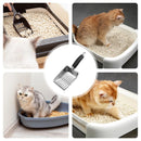 Stainless Steel Cat Litter Scoop – Heavy-Duty Long Handle Metal Poop Shovel (Low Dust, Easy Clean)