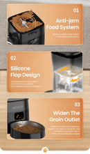 ROJECO Automatic Pet Feeder – Smart Portion Control Dispenser for Cats & Dogs