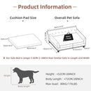 Extra-Large Elevated Pet Sofa – Microfiber Leather & Washable Cushion