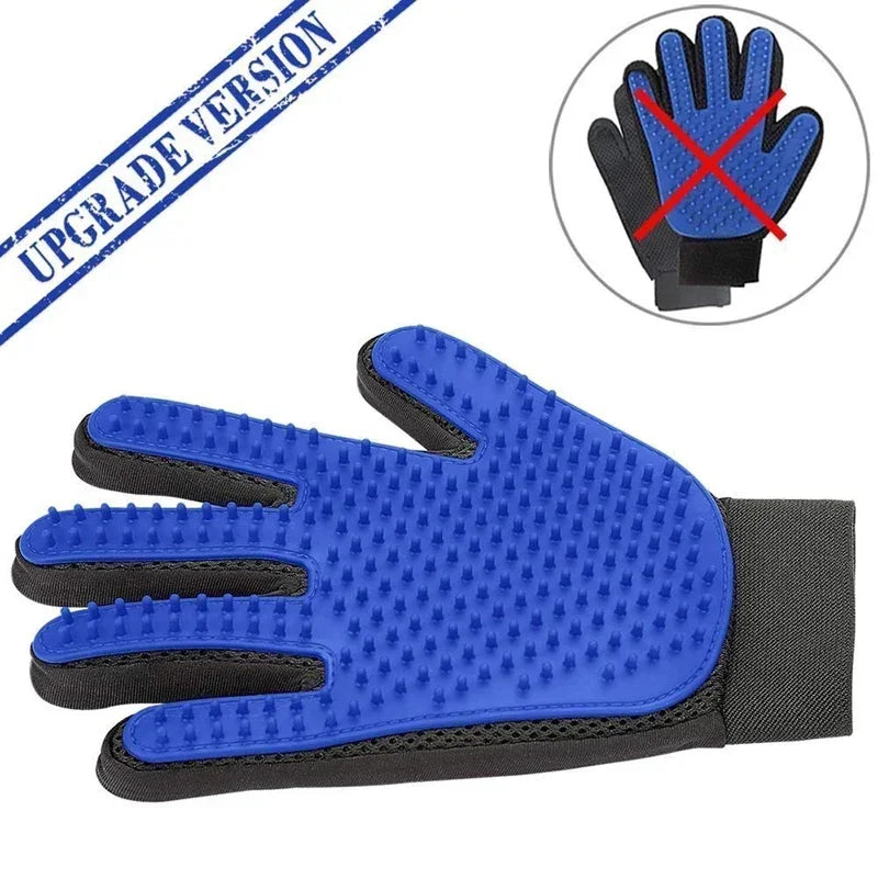 Silicone Pet Grooming Gloves – 2-in-1 Hair Removal & Bathing Gloves for Dogs and Cats
