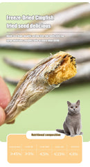 Freeze-Dried Fish Snacks – Natural Protein Treats for Cats & Small Dogs