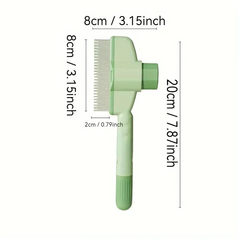 Pet Hair Remover & Steamy Brush – 4-in-1 Dog & Cat Grooming Kit