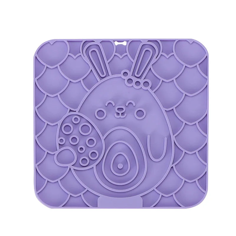 Lick Mat – Silicone Slow Feeder & Bath Distraction Pad for Dogs (Non-Slip Suction Design)