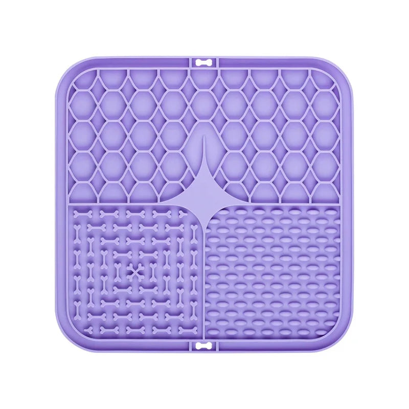 Lick Mat – Silicone Slow Feeder & Bath Distraction Pad for Dogs (Non-Slip Suction Design)