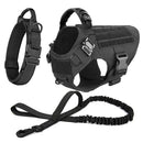 Tactical Harness Set includes a padded vest, leash and Molle pouches — perfect for training, walking and working dogs.