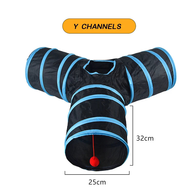 Foldable Cat Tunnel – Interactive Indoor Play Toy
