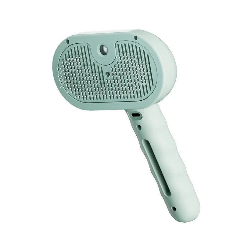 Steam Massage Grooming Brush – Soft-Teeth Hair Removal Comb with Soothing Mist for Cats & Dogs