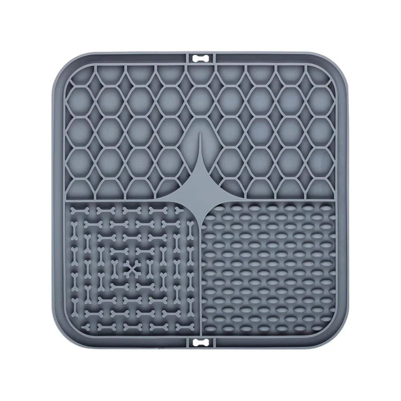 Lick Mat – Silicone Slow Feeder & Bath Distraction Pad for Dogs (Non-Slip Suction Design)