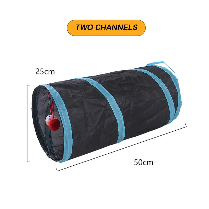 Foldable Cat Tunnel – Interactive Indoor Play Toy