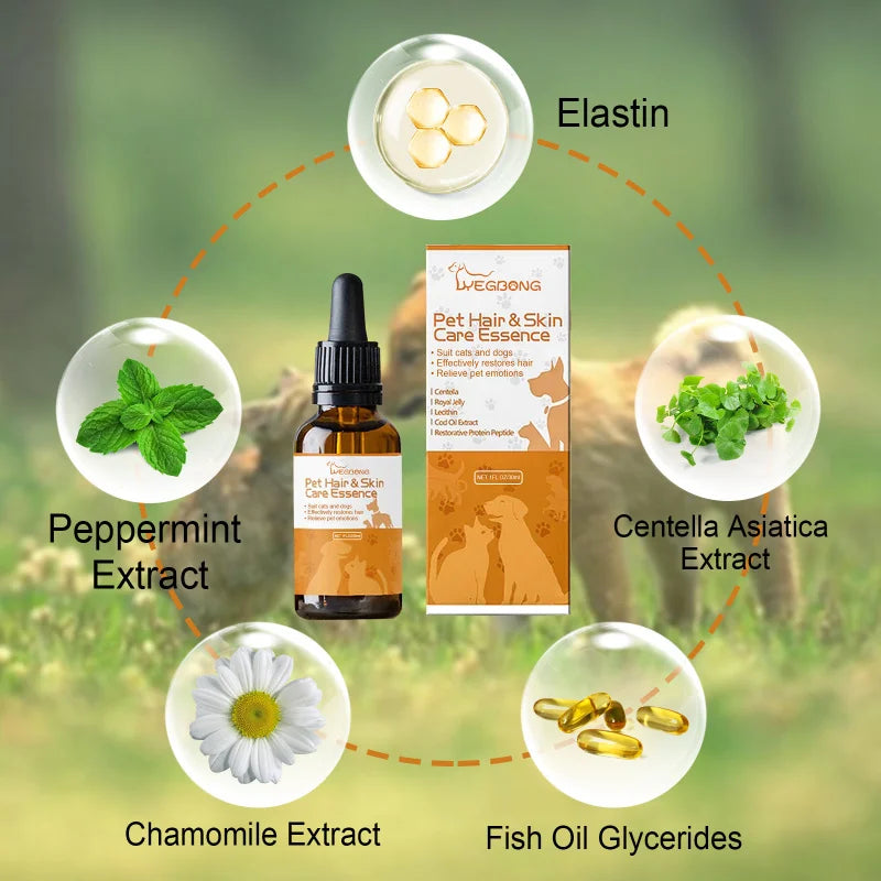 Coat Care Serum – Natural Soothing & Shine Formula for Dogs & Cats