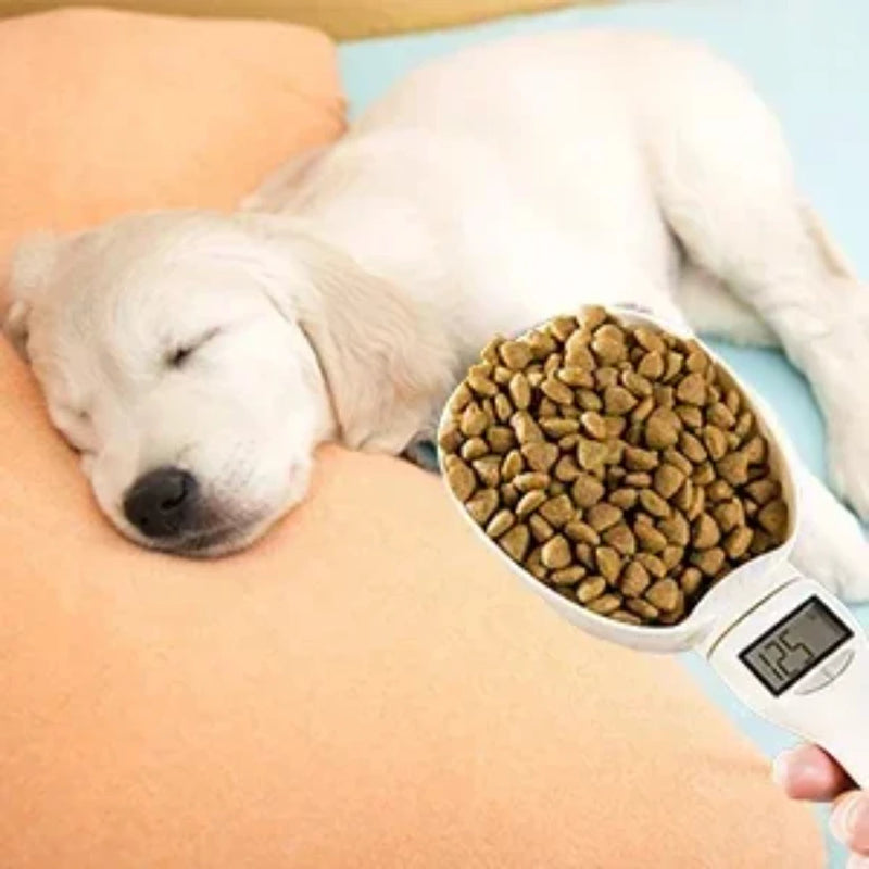 Digital Measuring Scoop – LED Pet Food Scale Spoon for Cats & Dogs (800g Capacity)