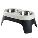 Elevated Double Feeder – Anti-Spill Stainless Steel Bowls with Raised Stand for Cats & Dogs