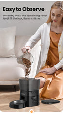 ROJECO Automatic Pet Feeder – Smart Portion Control Dispenser for Cats & Dogs