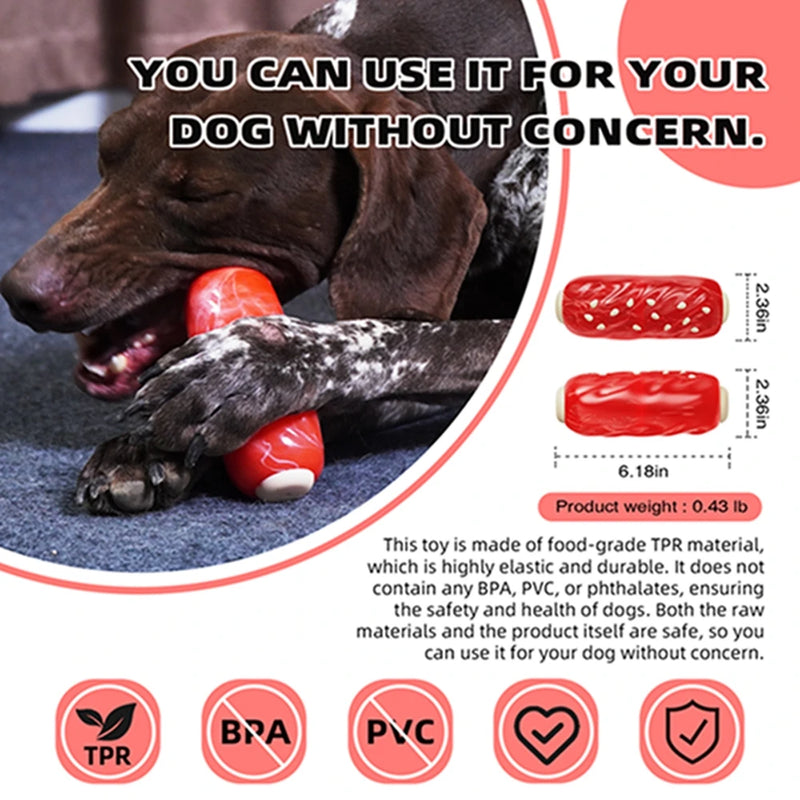 Squeaky Teething Toy for Aggressive Chewers
