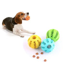 Treat Dispensing Chew Ball – Non-Toxic Rubber Toy for Dogs & Puppies (Tooth-Cleaning Design)