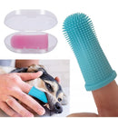 Soft Silicone Finger Toothbrush – 360° Dental Care for Dogs & Cats (with Storage Case)