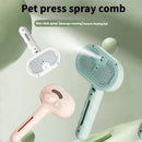 Steam Massage Grooming Brush – Soft-Teeth Hair Removal Comb with Soothing Mist for Cats & Dogs